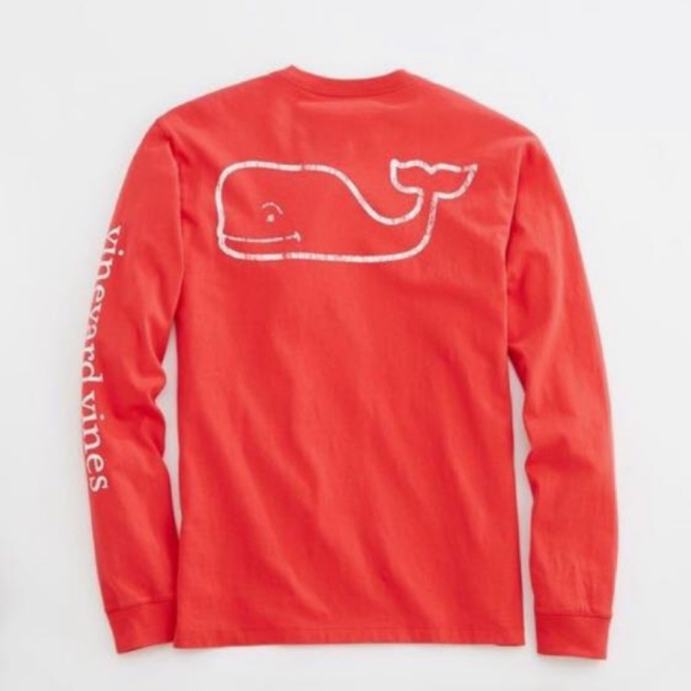 Red Vineyard Vines Long-sleeve Tee